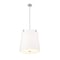 Z-Lite Weston Pendant, 5-Light, 18 In.W x 18 In.H, Brushed Nickel/White Linen 3501P18-BN - alternate 7